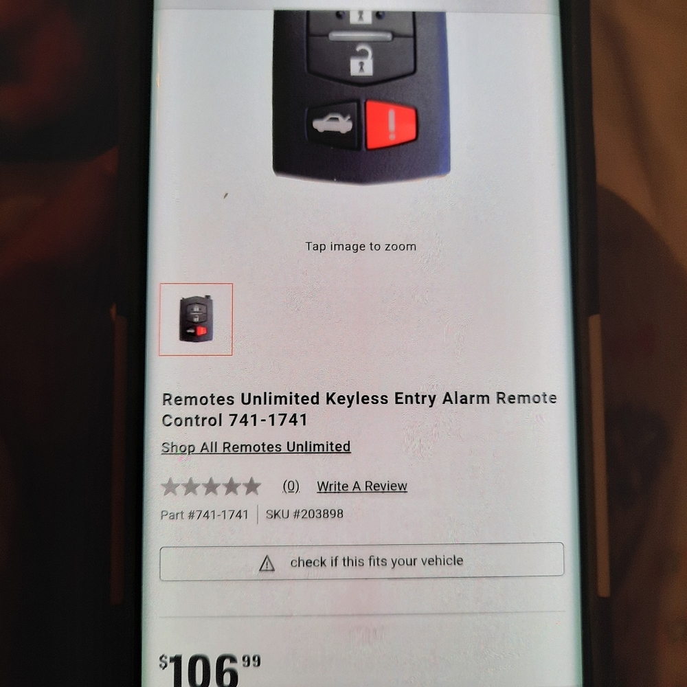 Keyless Entry Alarm Remote - Picture 5 of 5